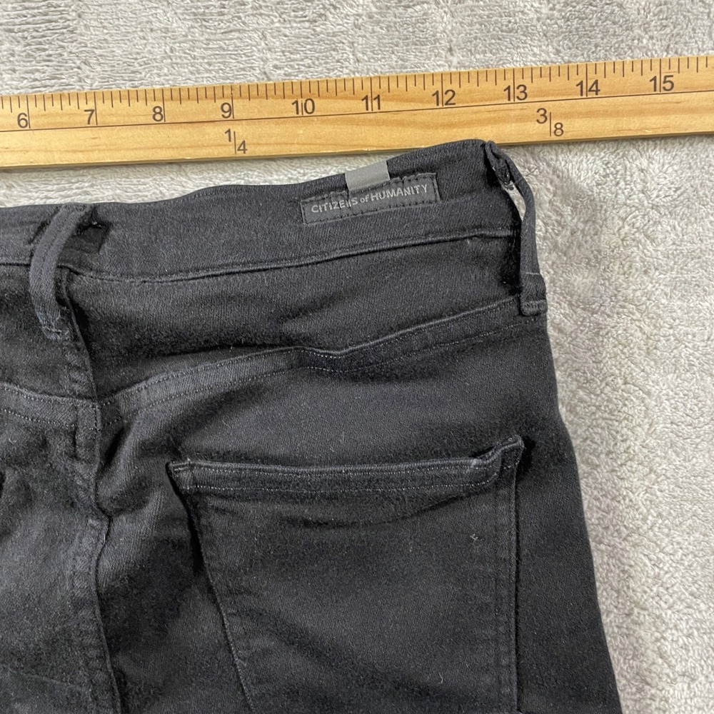Citizens of Humanity Jeans Womens 27 Black Rocket Crop High Rise Skinny - Picture 5 of 14